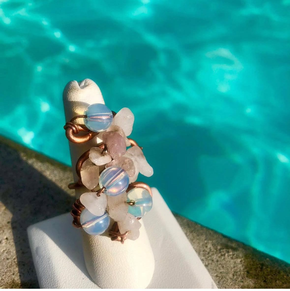 MoonRose River Ring